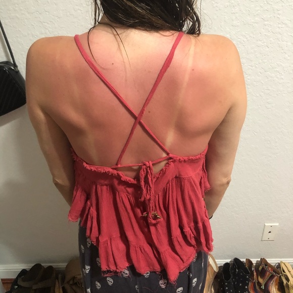 Free people red top - Picture 2 of 4